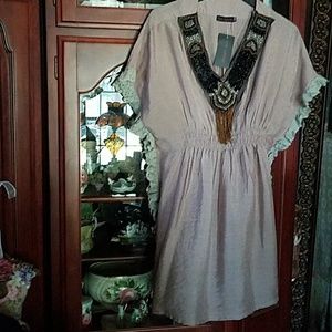 NWTS Tunic beaded top